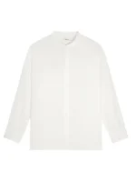 DNA Aloe Linen Mandarin Collar Long Sleeve Shirt Off White (4)