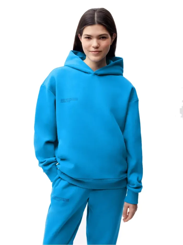 Pangaia 365 Heavyweight Hoodie Cerulean Blue (3)