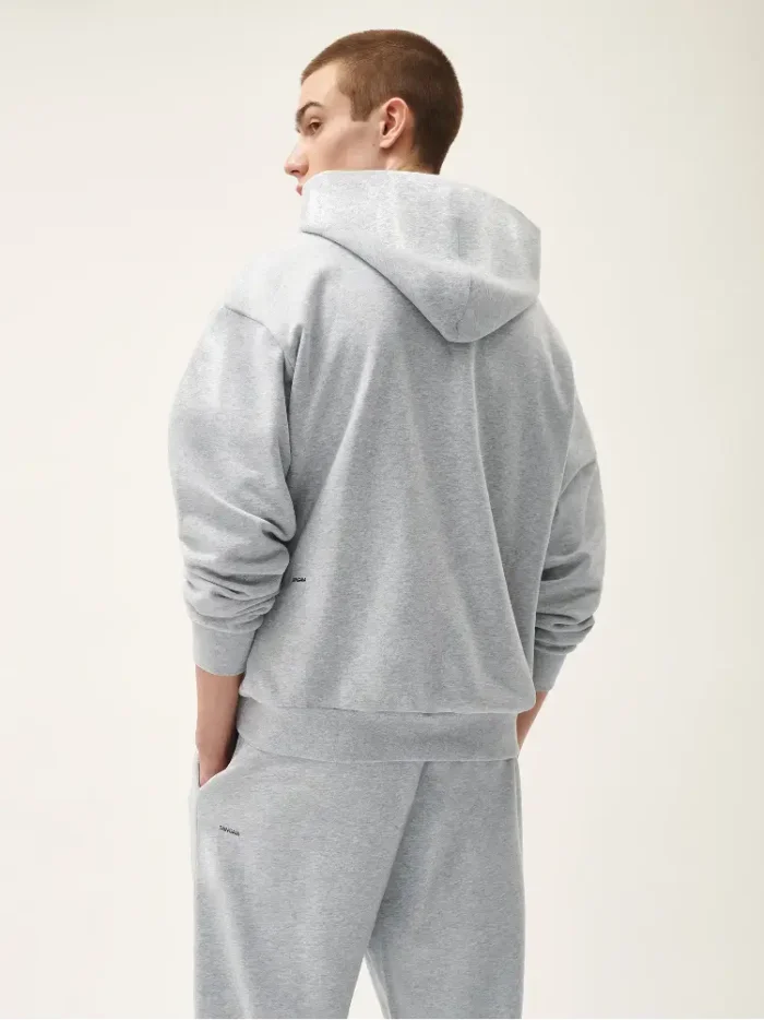 Pangaia 365 Midweight Hoodie Marl Grey (4)