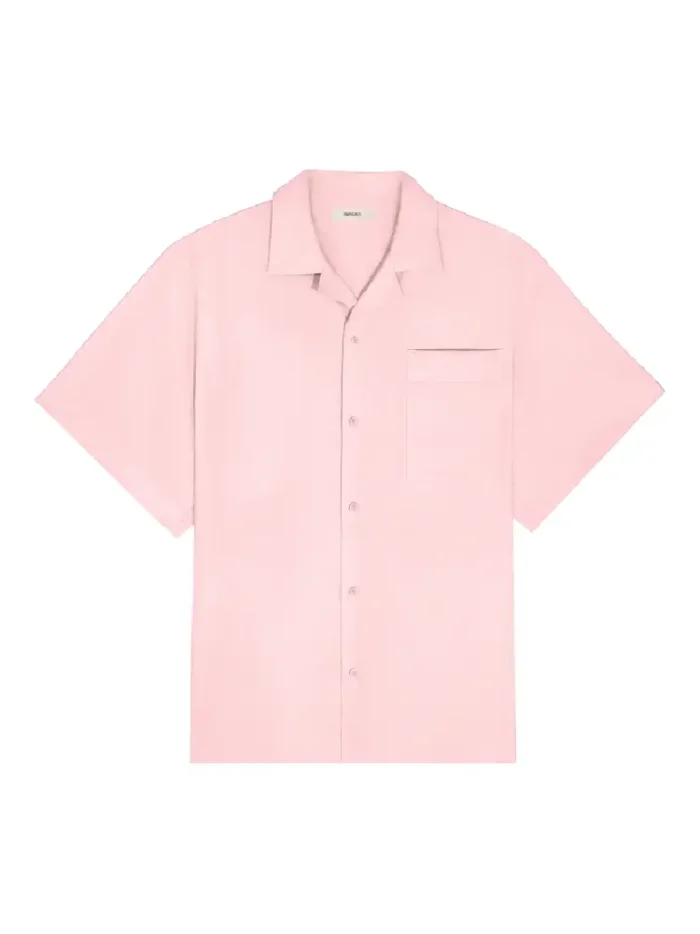 Pangaia DNA Aloe Linen Camp Collar Shirts Magnolia Pink (5)