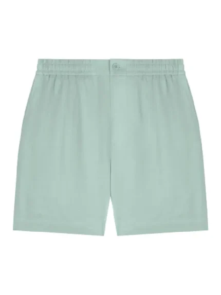 Pangaia DNA Aloe Linen Mid Length Shorts Eucalyptus Blue (4)