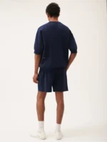 Pangaia DNA Double Jersey Panelled Shorts Navy