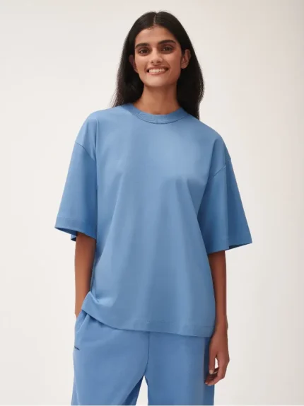 Pangaia DNA Oversized T Shirt Summit Blue (2)