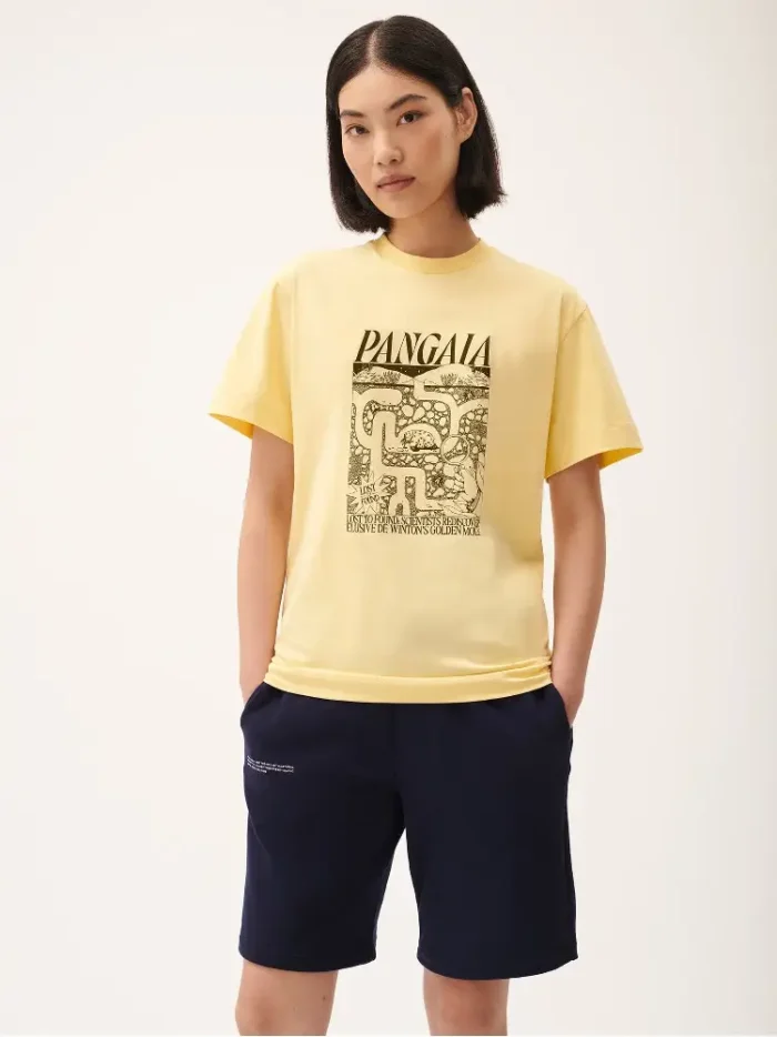 Pangaia Elusive Mole Hope T Shirt sunbeam yellow (2)